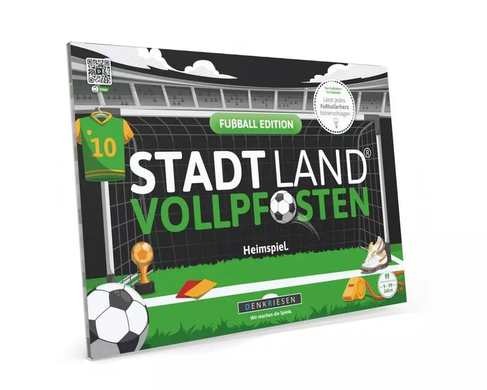 Denkriesen Stadt Land Vollpfosten A4 Block Fussball Edition -DE-