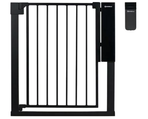 Badabulle Treppenschutzgitter Safe & Pass Metall Schwarz 75-81.5 cm