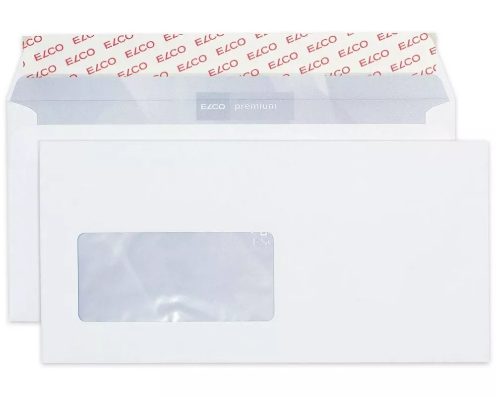 ELCO Couvert Premium C5/6 mit Fenster links, 500 Stück
