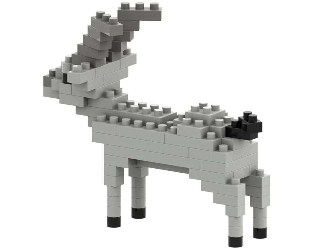 BRIXIES Bausteinmodell Steinbock aus 90 Bausteinen