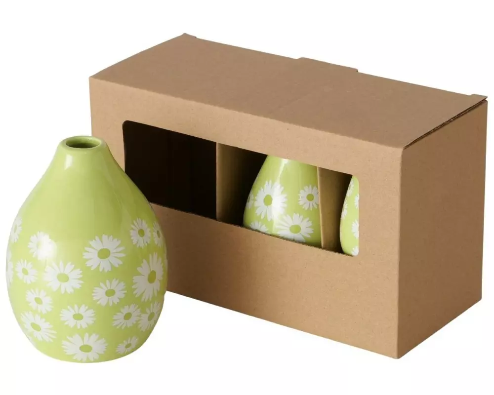 Boltze Vasen-Set Daisie 3-teilig, Hellgrün
