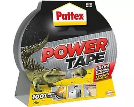 Pattex Power-Tape 50 mm x 25 m, Silber/Grau