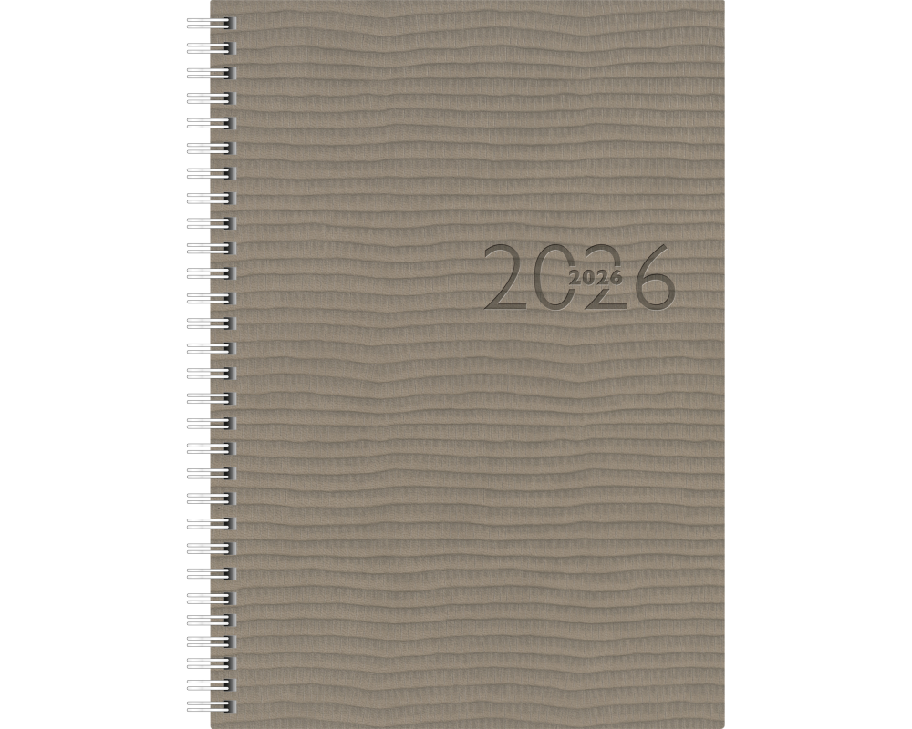 RIDOIDE Studioplan intl. Wire-O 2026 7023036806.26 1W/2S grau ML 16.8x24cm