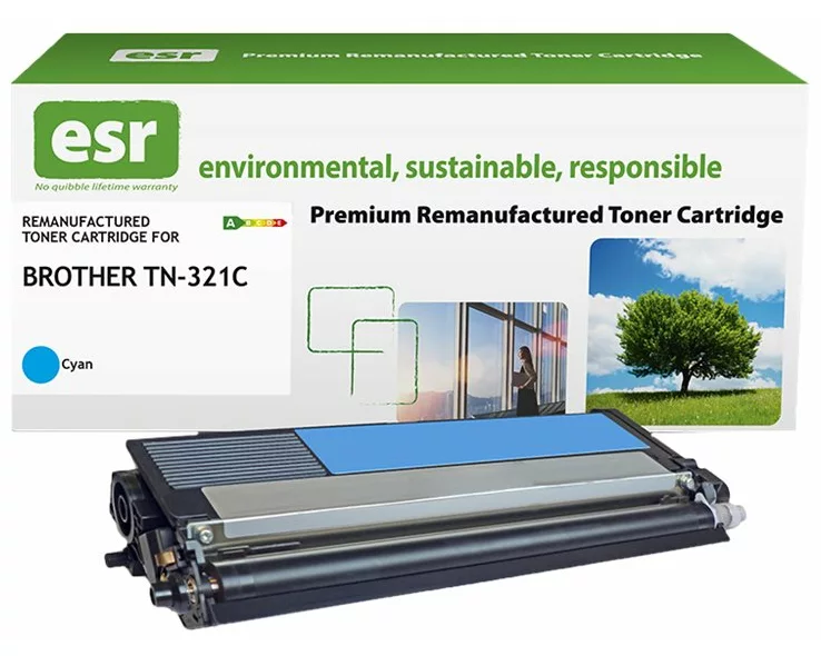 ESR Toner cartridge compatible with Brother TN-321C cyan remanufactured 1.500 pages