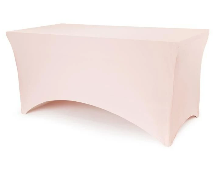 Partydeco Bankett-Tischbezug, 183 x 76 x 74 cm, Staubrosa