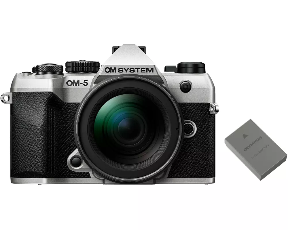 OM-System Fotokamera OM-5 II Silber M.Zuiko 12-45mm Akku Kit
