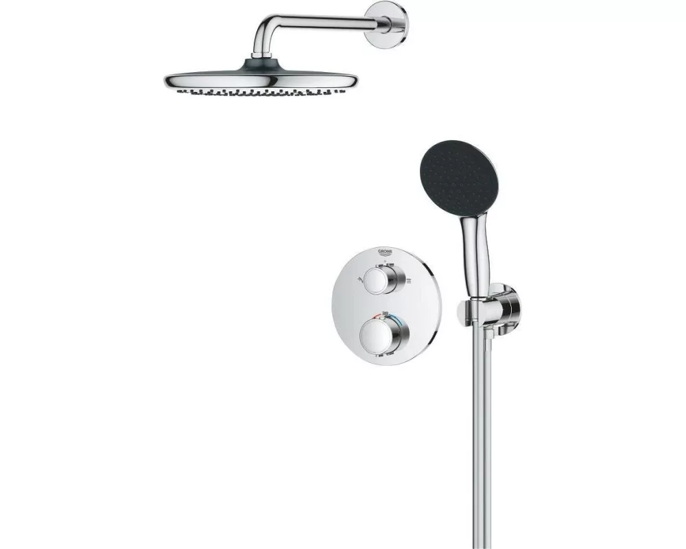 GROHE Precision Unterputz Thermostat 25 cm Kopfbrause Chrom