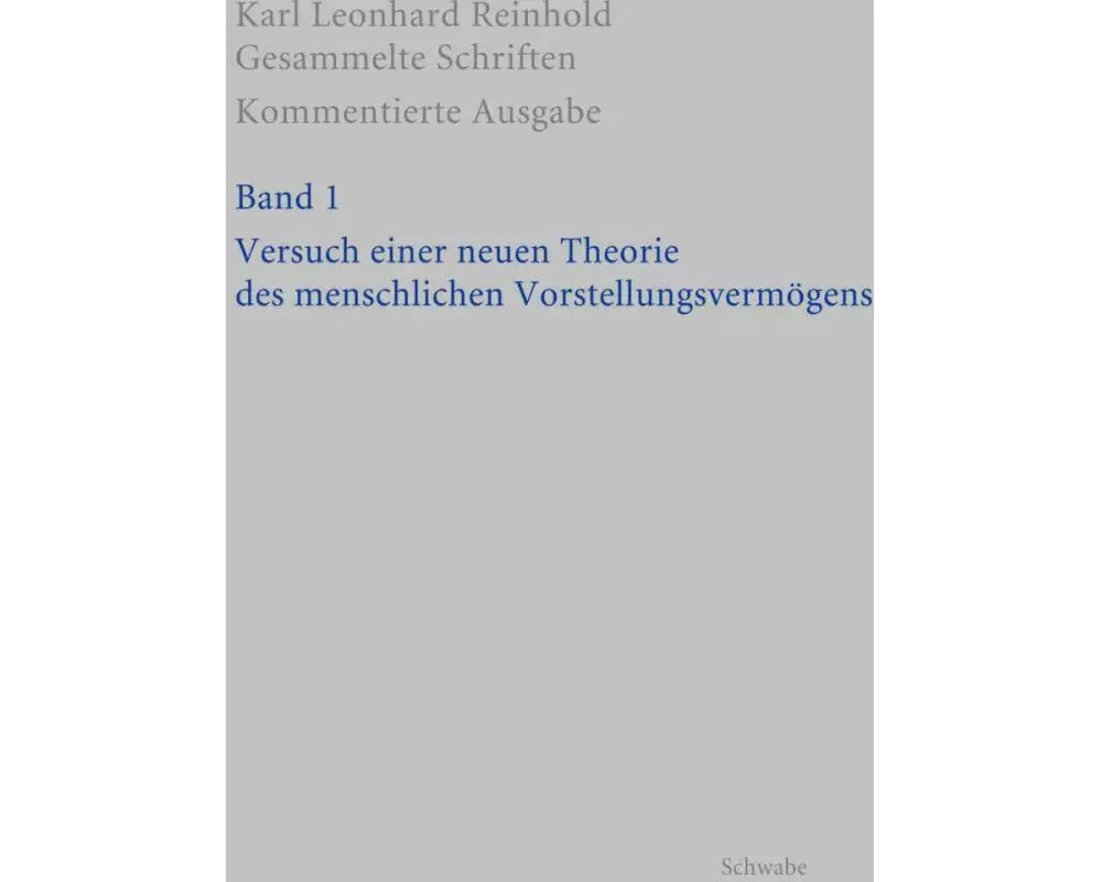 Versuch einer neuen Theorie des menschlichen Vorstellungsvermögens