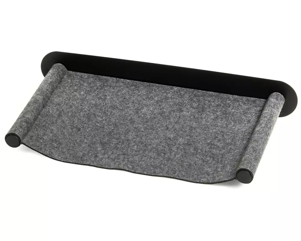 CanadianCat Katzenbett Filz-Hängematte mit Wandmontage Anthrazit