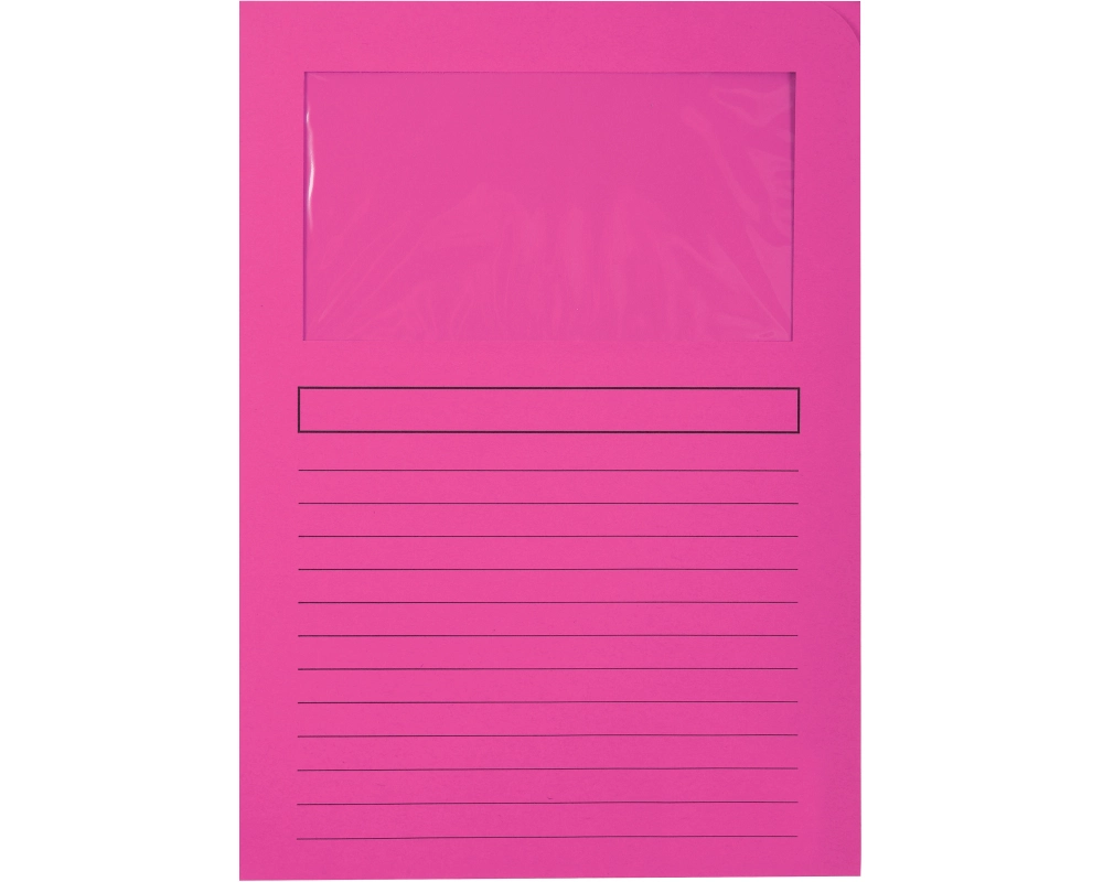 BIELLA Fenstermappe Evergreen A4 5010840BIEU rosa 10 Stück
