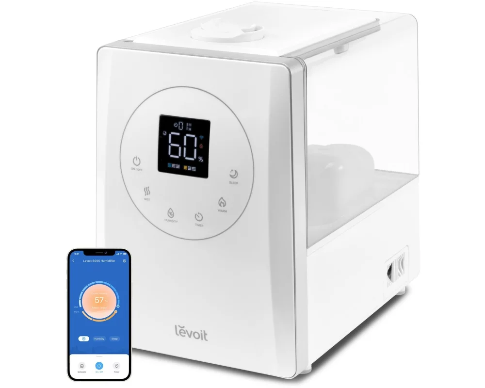Levoit Ultraschall-Luftbefeuchter LV600S Smart Hybrid 70 m², Weiss
