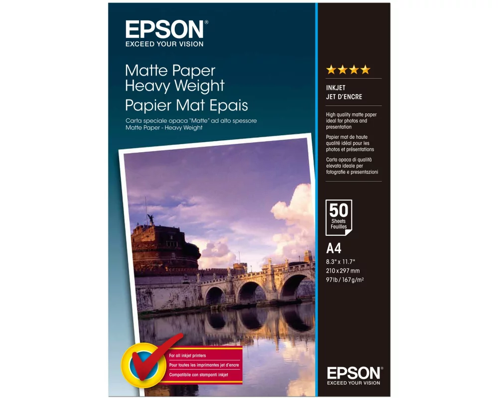 EPSON Matte - Heavy Weight, A4, 50 Blatt