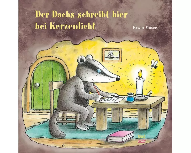 Der Dachs schreibt hier bei Kerzenlicht