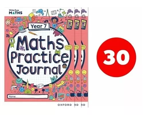 White Rose Maths Practice Journals Year 7 Workbooks: Pack of 30