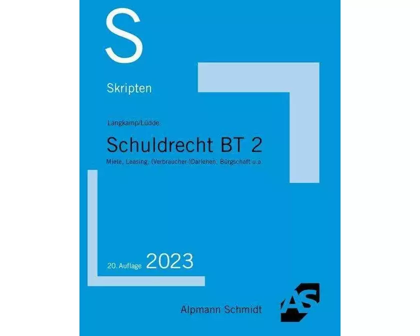 Skript Schuldrecht BT 2