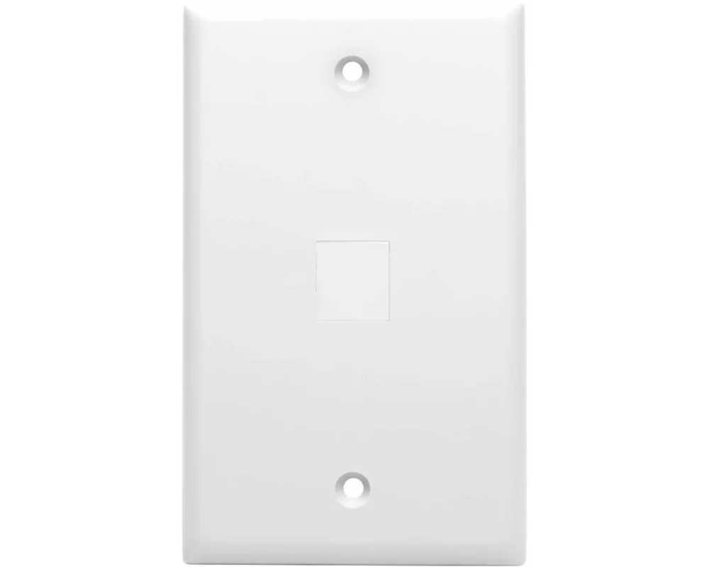 EATON TRIPPLITE Snap-In, Blank, Keystone Jack Insert, White, 10 Pack, TAA