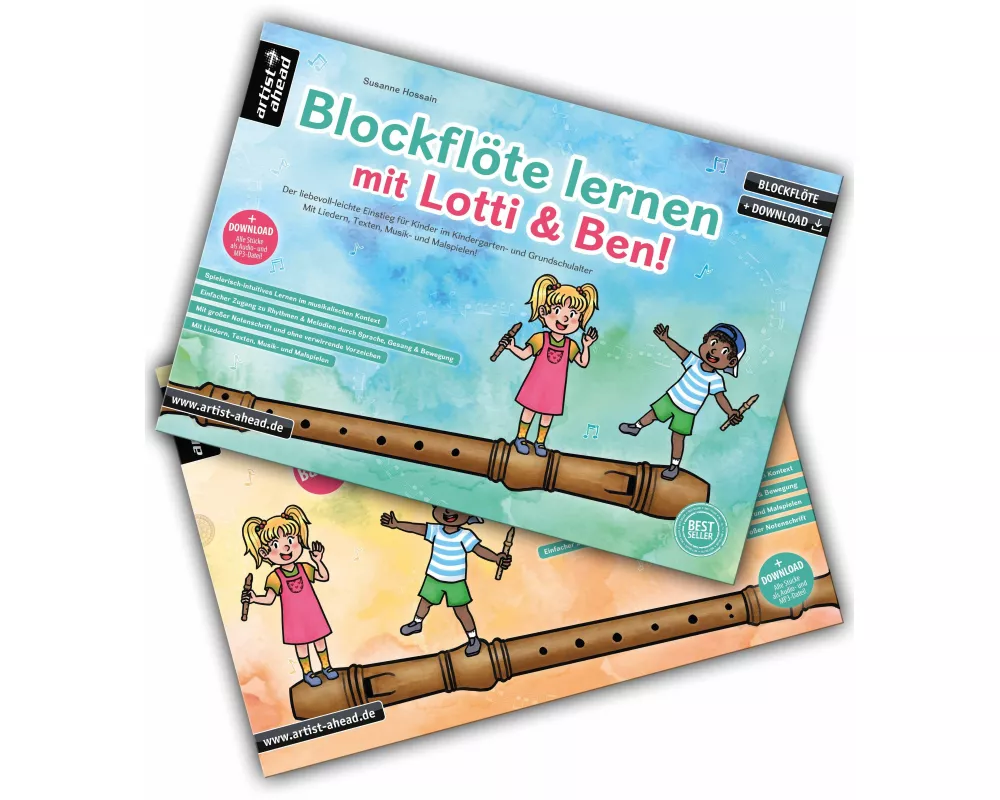 Blockflöte lernen mit Lotti & Ben - Band 1 + 2 im Set!