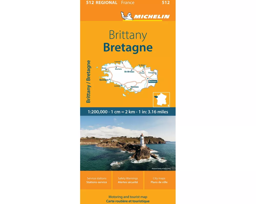 Brittany - Michelin Regional Map 512