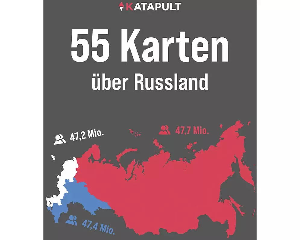 55 Karten über Russland