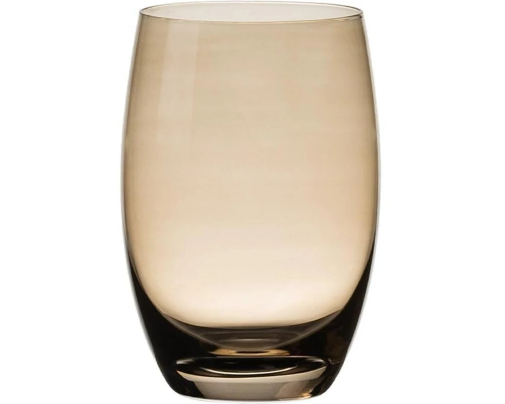 Lunasol Trinkglas Optima Color Tumbler 460 ml Barrel Taupe
