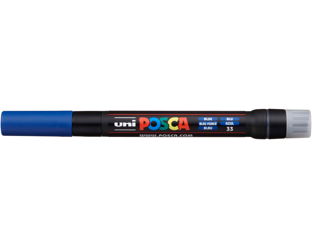 UNI-BALL Posca Pinsel-Marker 1-10mm PCF-350 BLUE blau