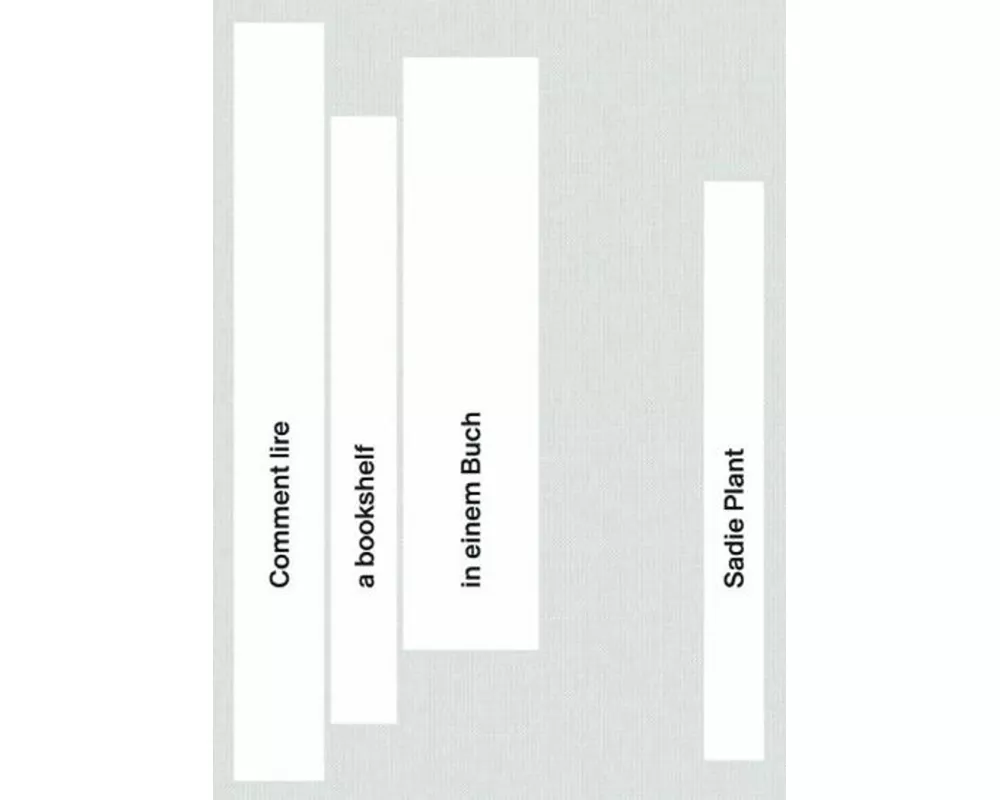 Sadie Plant: Comment lire a bookshelf in einem Buch