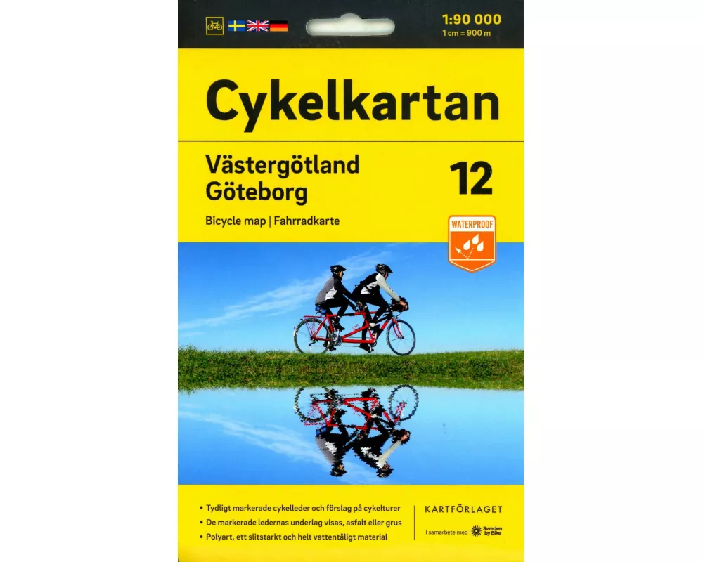 Cykelkartan Blad 12 Västergötland/Göteborg 1:90000