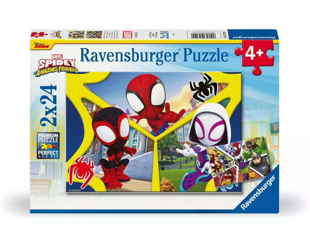 Kinderpuzzle 2x24 Teile - Spider-Man - Spidey und seine Super-Freunde