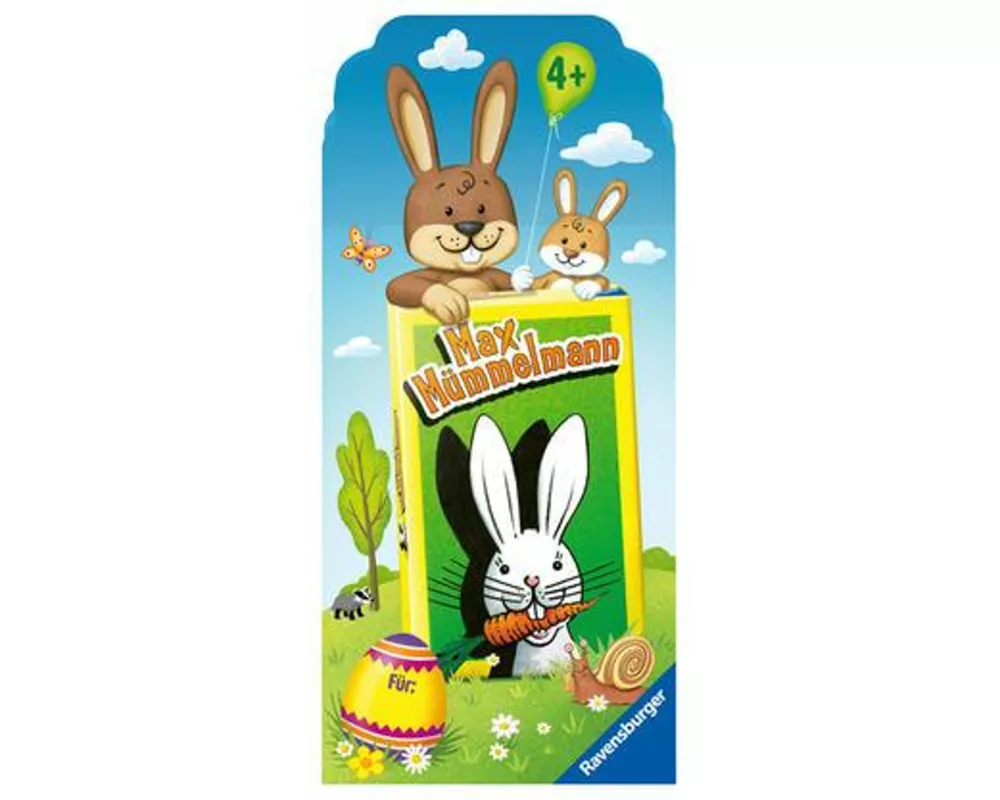 Ravensburger 80545 - Osteraktion Max Mümmelmann, Mitbringspiel für 2-4 Spieler, Kinderspiel ab 4 Jahren