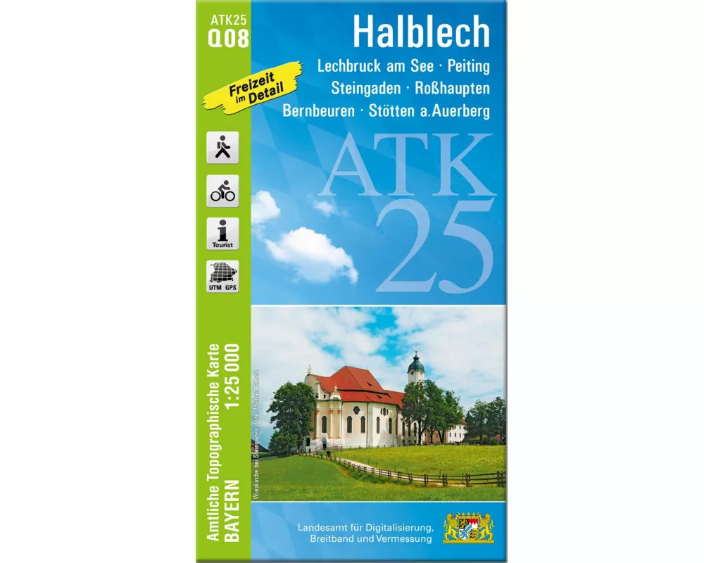 ATK25-Q08 Halblech (Amtliche Topographische Karte 1:25000)
