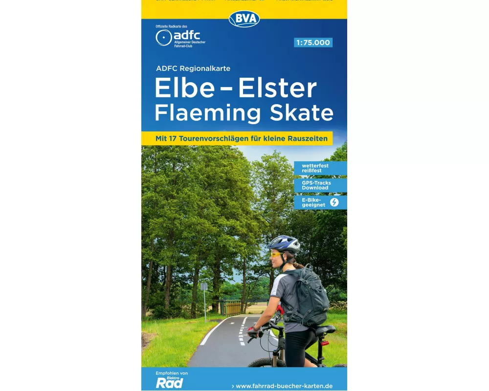 BVA ADFC Regionalkarte Elbe-Elster-Flaeming Skate 1:75.000