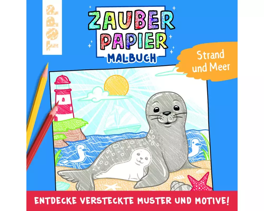 Zauberpapier Malbuch Strand und Meer
