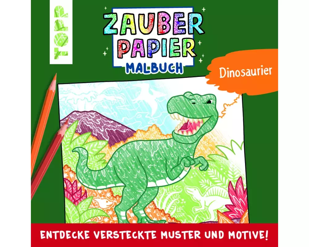 Zauberpapier Malbuch Dinosaurier