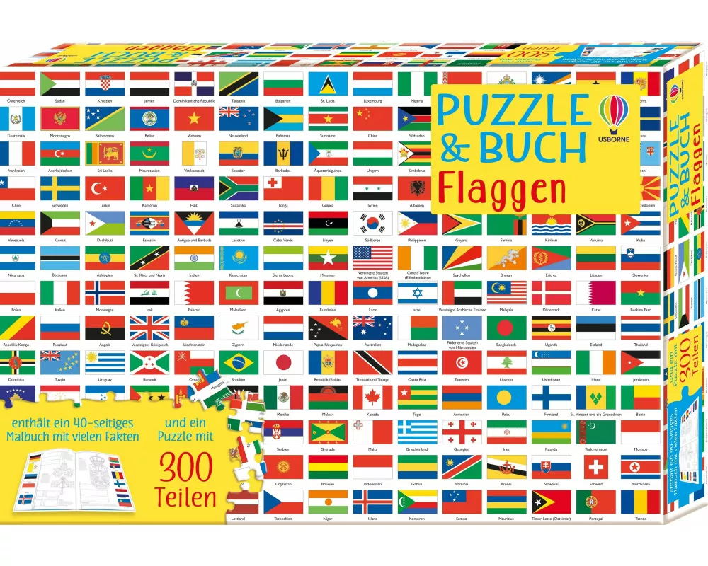 Puzzle & Buch: Flaggen