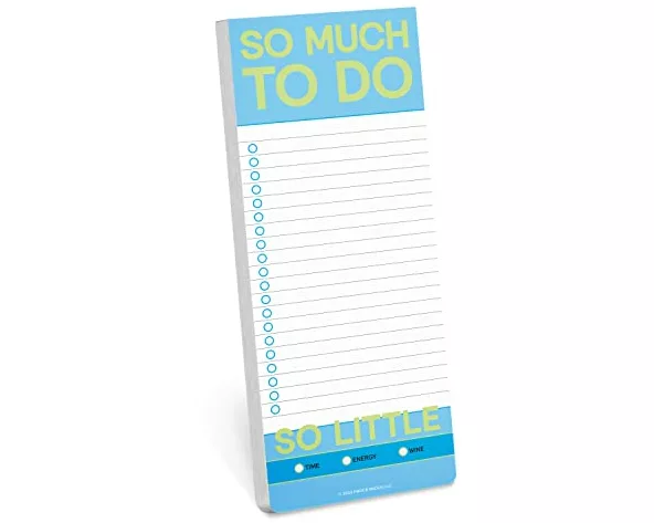 So Much To Do Make-A-List Pad