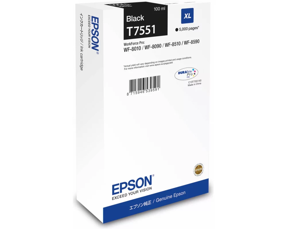 Epson WF-8xxx Series Ink Cartridge, XL, Bl