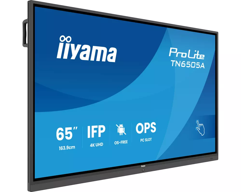 iiyama TN6505A-B1AG Signage-Display Interaktiver Flachbildschirm 163,8 cm (64.5") 500 cd/m² 4K Ultra HD Schwarz Touchscreen