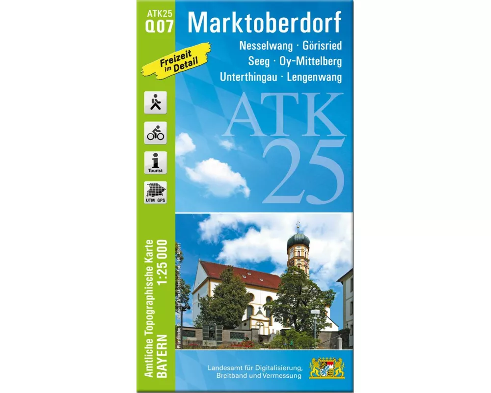 ATK25-Q07 Marktoberdorf (Amtliche Topographische Karte 1:25000)