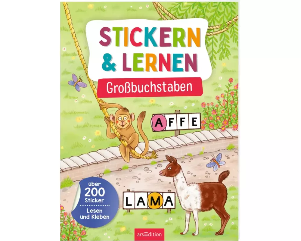 Stickern & Lernen – Großbuchstaben