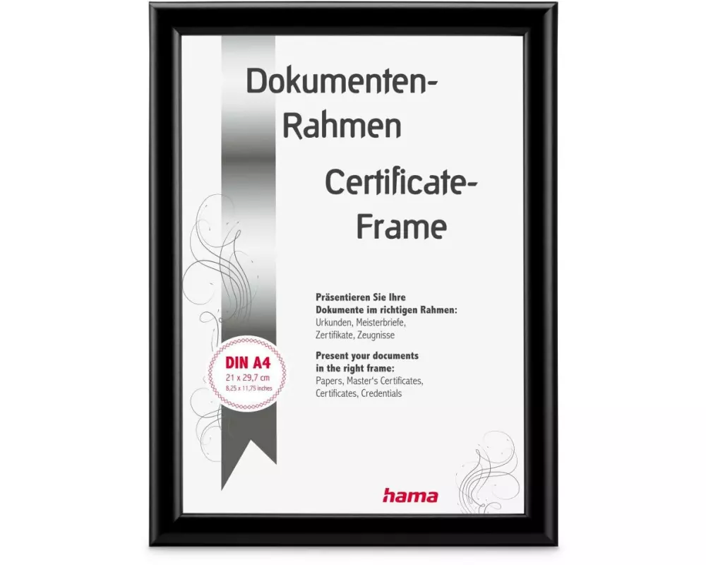 Hama Bilderrahmen Rise Schwarz, 15 x 20 cm