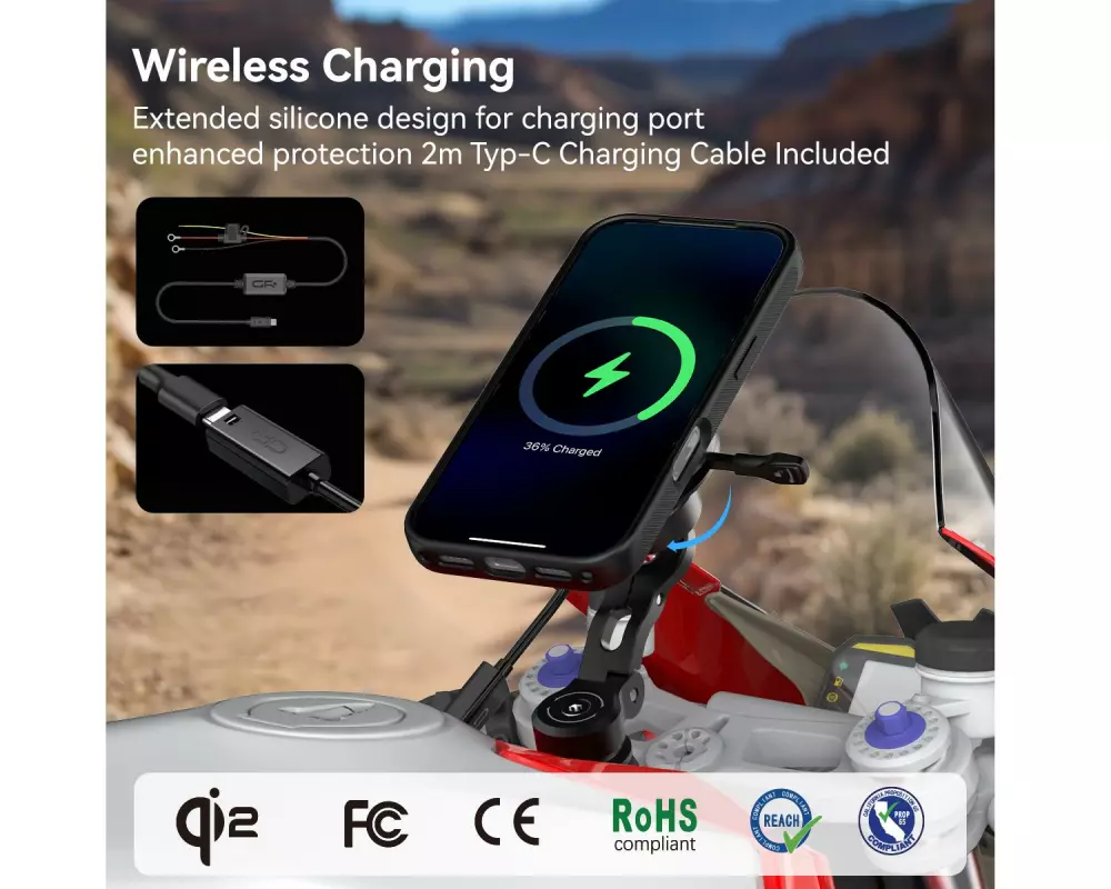 GRXplore Smartphone-Halterung GR-MW61 Crossbar-Spiegel