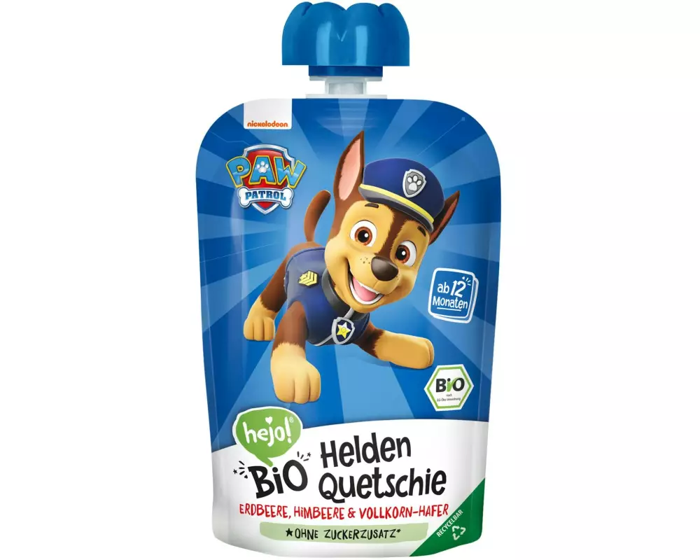 hejo! Quetschbeutel Paw Patrol Helden Blau 100 g
