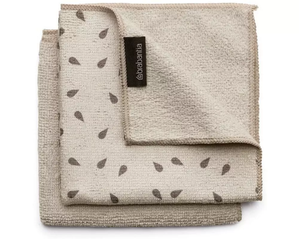 Brabantia Mikrofaser Geschirrhandtuch 2 Stück, Beige