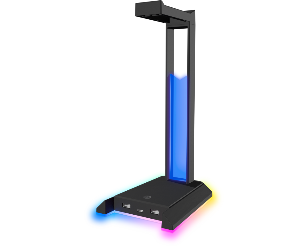 SPEEDLINK EXCELLO NX RGB Headset Stand SL-800911-BK USB 2.0 Hub, Black