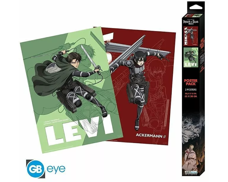 ATTACK ON TITAN Set 2 Chibi Posters Set 1