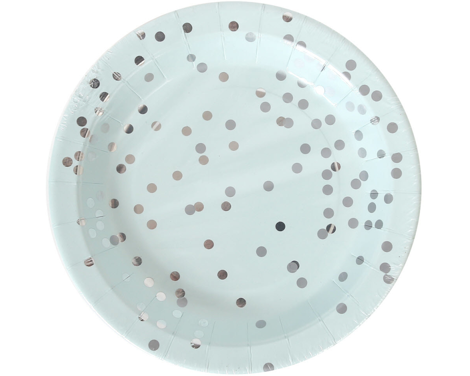 I AM CREATIVE Pappteller, mint, 18.5cm 6010.926 8 Stück