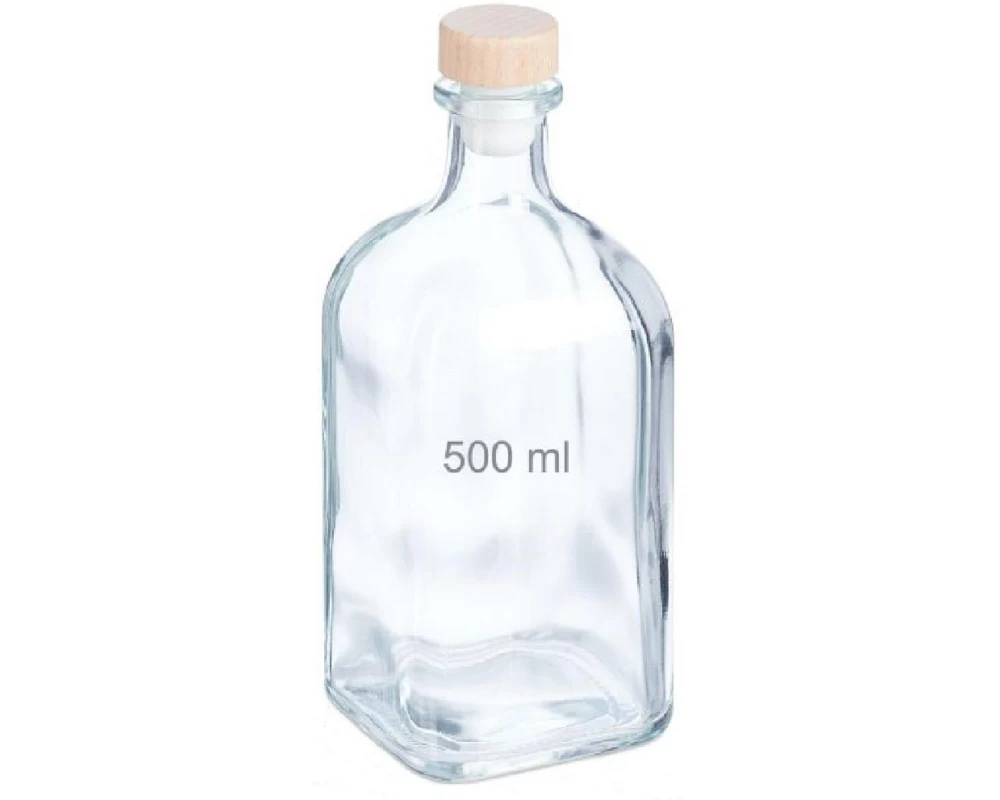relaxdays Einmachflasche 500 ml, 6 Stück