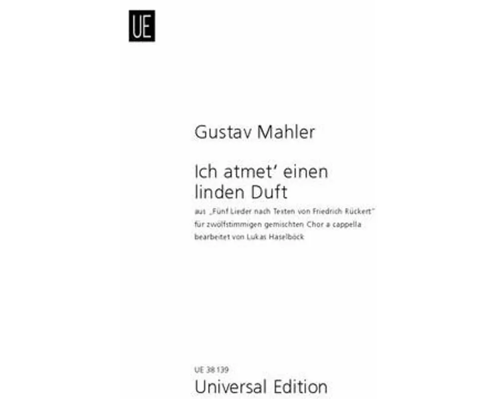 Ich atmet' einen linden Duft