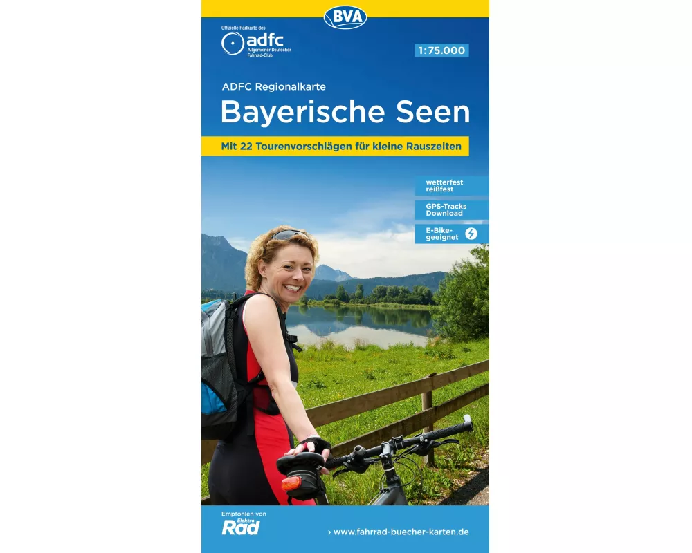BVA ADFC Regionalkarte Bayerische Seen 1:75.000