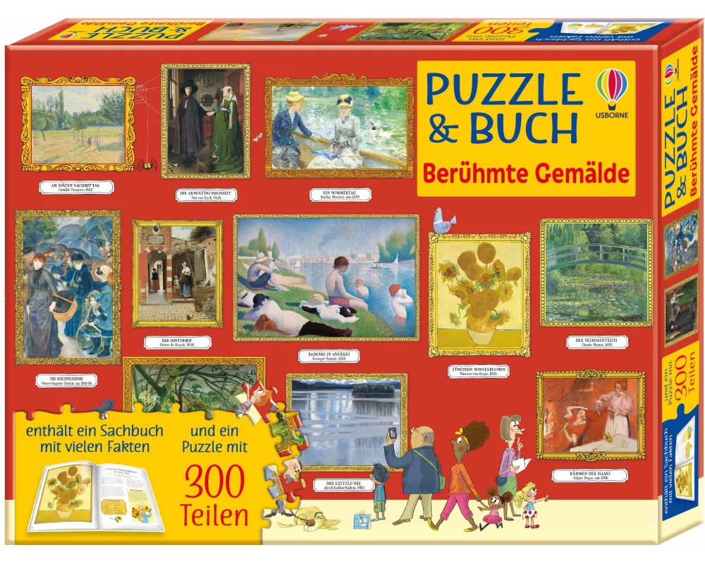 Puzzle & Buch: Berühmte Gemälde